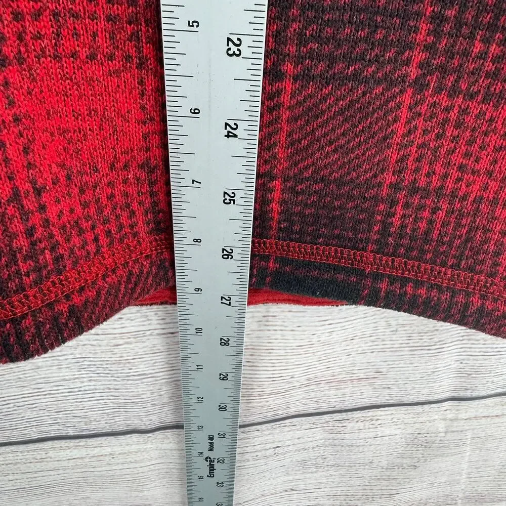 The North Face Gordon Lyons Novelty‎ 1/4 Zip Pullover Mens Medium Red Black